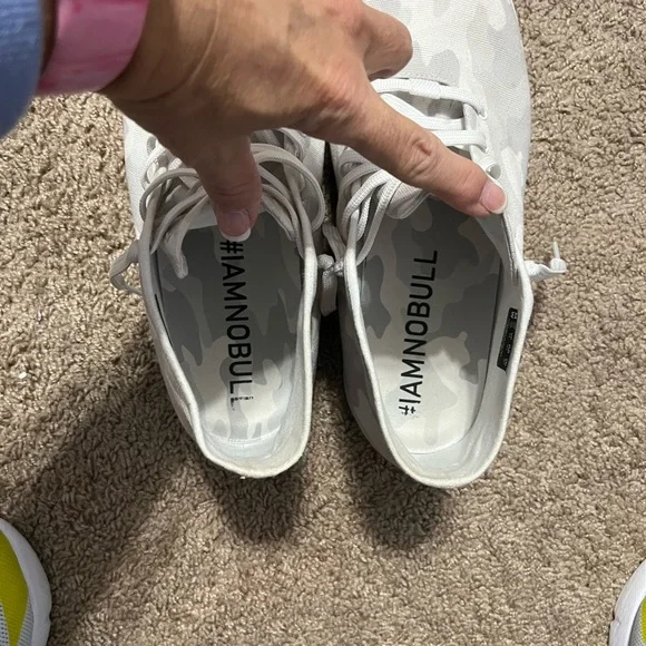 NOBULL White and Gray Athletic Shoes Lightweight Performance - Picture 5 of 7